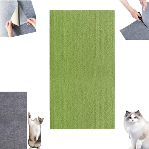 DIY Climbing Cat Scratcher, Selbstklebende Kratzmatte, Kratzmatte Selbstklebend, Kratzmatte Für Katzen, Kratzteppich Selbstklebend, Klebe Kratzmatte Katze (40 * 200cm,Fruit Green) von LSNTUU