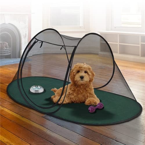 LSOAARRT Pet Fun House Katze Hund Laufstall Feline Funhouse Tragbares Übungszelt mit Tragetasche von LSOAARRT