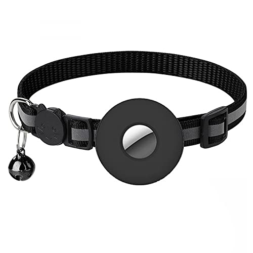 LSQ Katzenhalsband, Reflektierendes Halsband Wasserdicht und stoßfest Aufrollbares Haustierhalsband mit Glocke1 cm breit Geeignet für Kleintiere wie Katzen und Hunde mit Glocke von LSQ