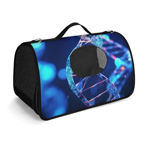 Haustier-Handtasche DNA Genetic Helix Printed Portable Outdoor Cat Bags Cat Carrier Purse Small Dog Carrier for Travel/Car/Outdoor von LSWQK