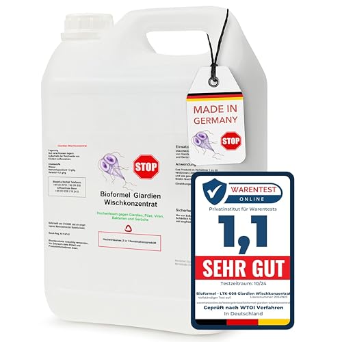 BIODELTA Giardien Spray - Giardien Wischkonzentrat für Hund, Katze & co - Haustier Hygiene Spray - Giardien Desinfektionsmittel gegen Viren Bakterien & Pilze - effektiver Geruchsentferner (2L) von LTK-008