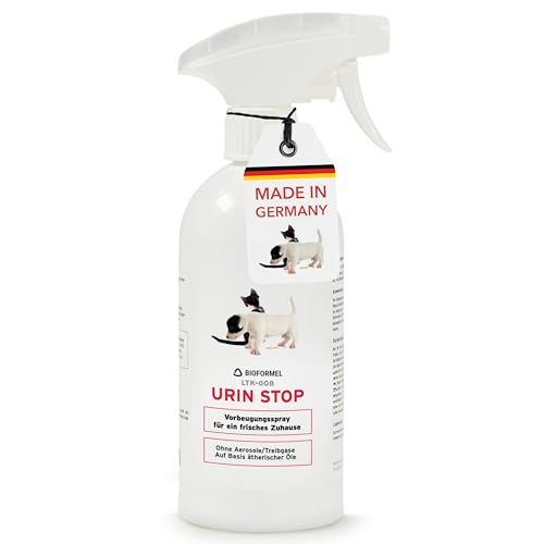 BIODELTA URIN-STOP 500ml - Katzen Hunde Abwehrspray gegen Urinieren - Anti-Markierungs Spray für Katzen Hunde mit Sofortwirkung - alle Oberflächen - Schutz vor Markierung - Pet Urine Stop Spray von LTK-008