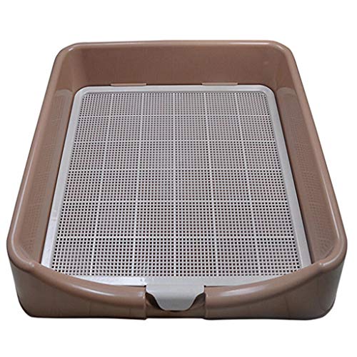 LTLJX Groß Hundetoilette, Kunststoff, Abnehmbar, Netzgewebe, Toilette, Waschbecken, Trainingsunterlage für Hunde und Katzen, 63x63 cm von LTLJX