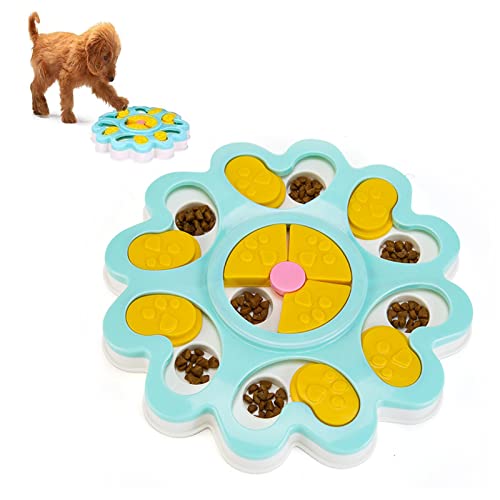 LTLWSH Hundespielzeug Intelligenz, Hundepuzzle Spielzeug Hunde Lernspielzeug, interaktive Treat Dispenser Puzzle Hundespielzeug, Langsamer Feeder Verbesserung der IQ Puzzle Bowl für Welpen,Grün von LTLWSH