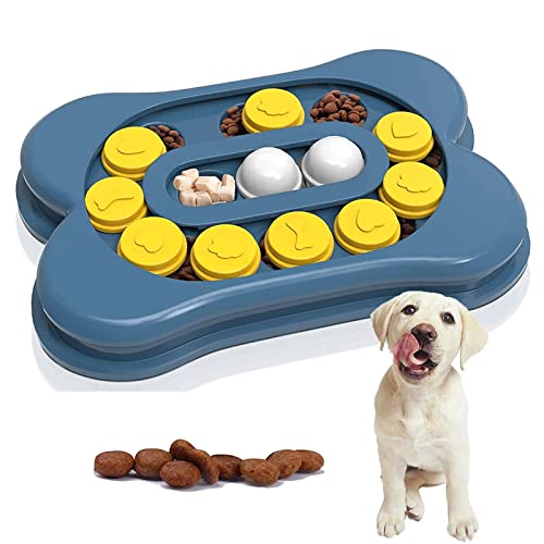 LTLWSH Hundespielzeug Intelligenz, Hundepuzzle Spielzeug Hunde Lernspielzeug, interaktive Treat Dispenser Puzzle Hundespielzeug,Blau von LTLWSH