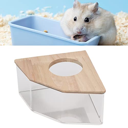 LTSQIN Hamster-Sand-Badebox, Badebox, rechtwinkliger Ventilator, Acryl, leicht zu reinigendes Haus und Zubehör für Hamster, Rennmäuse, Lemminge von LTSQIN