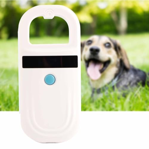 LTSQIN Haustier-Mikrochip-Scanner, wiederaufladbarer Haustier-RFID-EMID-Hunde-Mikrochip-Leser, 134,2 kHz, 125 kHz, Katzen-Tracker-Chip, Haustier-Chip-ID-Scanner, Mikrochip-Leser für das von LTSQIN