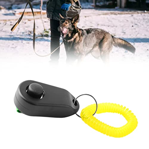 LTSQIN Hundetrainings-Clicker mit Handschlaufe, Hundetrainings-Clicker für Katzen, Welpen, Vögel, Pferde. für Verhaltenstraining-Hundezubehör (Black) von LTSQIN