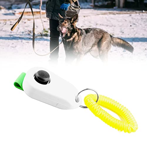 LTSQIN Hundetrainings-Clicker mit Handschlaufe, Hundetrainings-Clicker für Katzen, Welpen, Vögel, Pferde. für Verhaltenstraining-Hundezubehör (White) von LTSQIN