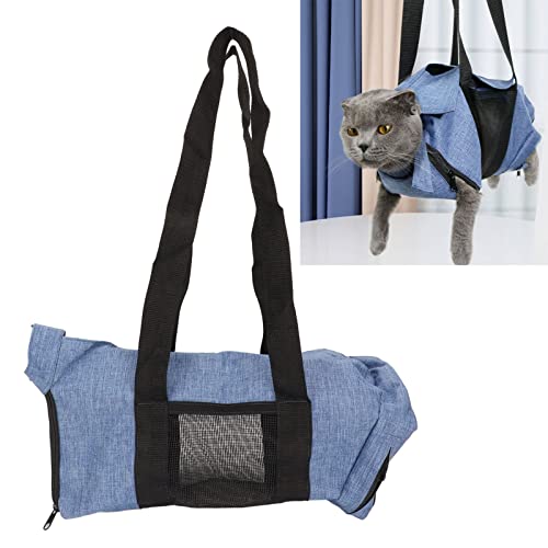 LTSQIN Katzenpflege-Tragetasche, Katzentasche zum Baden, verstellbare Katzen-Badetasche, Katzen-Nagelschneiden, Reinigung, Fellpflege, Rückhaltetasche, zum Nagelschneiden und Waschen von LTSQIN