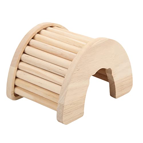 LTSQIN Wooden Hamster Arch Bridge,Multifunction Wooden Bridge Toy for Guinea Pigs, Ferrets, Hedgehogs, Chinchillas, Small Rabbits, and Other Small Animals von LTSQIN