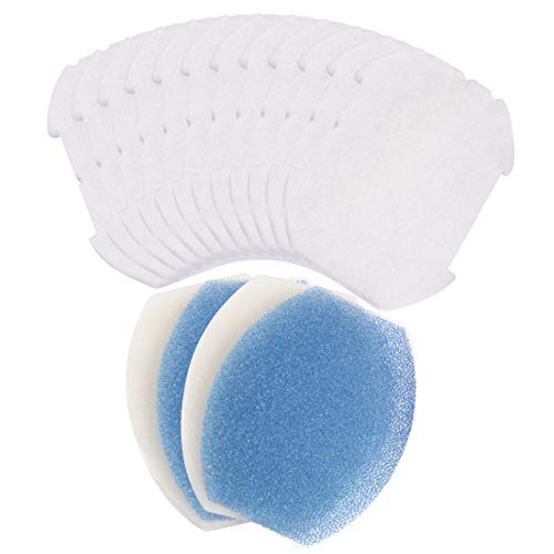 LTWHOME Filter Pads und Polymer Wool Pads Set Passend für Blagdon Inpond 5 In 1 3000 Filter (16 Stück.) von LTWHOME