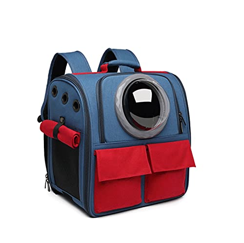 Haustier Haustierträger-Rucksack, Hundrucksack-Träger for kleine Hunde Katzen, belüftetes Design Atmungsaktive Hundeträger-Rucksack-Katzen-Tasche for das Wanderreisen Camping im Freien u Taschenträger von LUCBEI