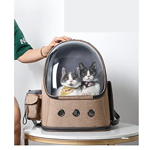 LUCBEI Haustier EIN Rucksack eignet Sich for Dicke Katzen und kleine Hunde mit einem Gewicht von bis zu 20 kg, einem Hundebandrucksack, der zum Reisen und Wandern geeignet ist Taschenträger von LUCBEI