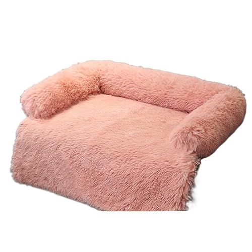 LUCBEI Haustier Hundebett, Winter-Plüsch-Wärme, Katzenmatratze, abnehmbare Reißverschluss waschbar, Hundekissen-Schlafsofa Taschenträger (Color : Style A-2, Size : 76x76x15cm) von LUCBEI