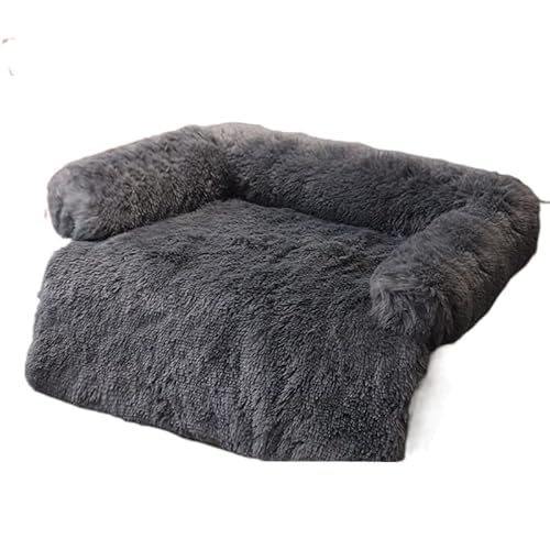 LUCBEI Haustier Hundebett, Winter-Plüsch-Wärme, Katzenmatratze, abnehmbare Reißverschluss waschbar, Hundekissen-Schlafsofa Taschenträger (Color : Style A-3, Size : 62x62x15cm) von LUCBEI