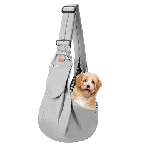 LUCBEI Haustier Sommerschling Hundetasche mit Taschen, tierischen Outdoor-Reise Transporttasche Taschenträger (Color : Grijs) von LUCBEI