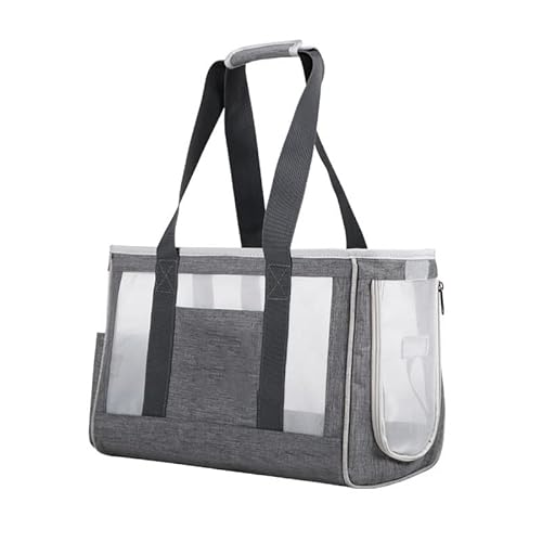 LUCBEI Haustier Tragbare Haustierkatze-Tasche, atmungsaktive Hunde-Tragetasche, große Kapazität Travel Pet Tote, Outdoor Transport Supplies Taschenträger (Color : Grigio, Size : Cat Below 6kg) von LUCBEI