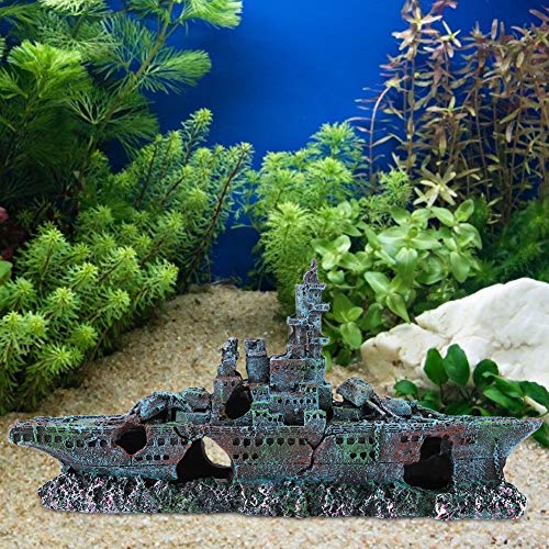 Aquariumschiffwrack, Große Aquarium -Dekor -Fischtankdekorationen Verlorener Bootsschiff Versunkenes Schiffsdekorationen Simulation Simulation Verstecken Boot für Süßwasser Salzwasser Aquariumzubehör Aquariumschiffwrack, Große Aquarium -Dekor -Fischtankdekorationen Verlorener Bootsschiff Versunkenes Schiffsdekorationen Simulation Simulation Verstecken Boot für Süßwasser Salzwasser Aquariumzubehör von LUCKDANO