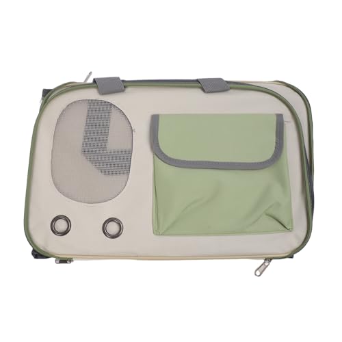 LUCKDANO Katzen-/Hundetransportbox, Hunde-Reisetransportbox, Faltbares Design, Verstellbarer Riemen, Multifunktionale Haustiertasche, Robustes Oxford-Gewebe, Stilvolle Optik, (Green) von LUCKDANO