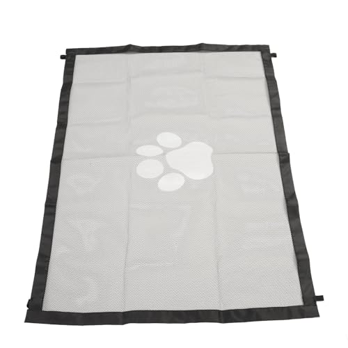 LUCKDANO Mesh-Hundegitter für den Innenbereich, Leichtes, Hochfestes Mesh-Hundegitter für Haustiere, Zaun für die Tür, Stanzfreie Kinderzäune, um Hunde in Schach zu Halten (Groß) von LUCKDANO