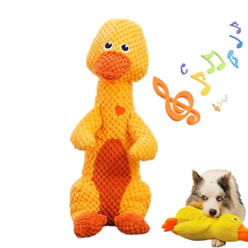 Durachew Dog Toy,Durachew Hundespielzeug,Wowpetsmart Invincible Chewanimals,Chewanimal - Entwickelt für starke Kauer,Wowpetsmart für schwere Kauer,Quietschig gefülltes Plüsch-Hundespielzeug (Duck) von LUCKKY