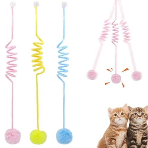 3 Stück Tier-Herzen Interaktives Katzen Gummizug Spielzeug, Katzenspielzeug Hängende Türrahmen, Interaktives Einstellbar Ball Spielzeug mit Glocke für Kätzchen Verfolgungsjagd 3 Stück Tier-Herzen Interaktives Katzen Gummizug Spielzeug, Katzenspielzeug Hängende Türrahmen, Interaktives Einstellbar Ball Spielzeug mit Glocke für Kätzchen Verfolgungsjagd von LUCKKY