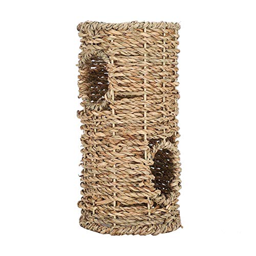 LUCKYKUN Hamster Tunnel Gras Haustier Nest House, atmungsaktives Hamsternest für den Sommer 10 x 10 cm von LUCKYKUN