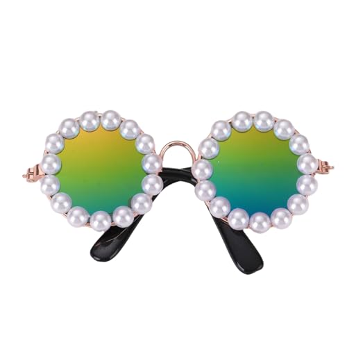 Katzenbrille, Hundesonnenbrille, Katzen-Sonnenbrille, Fotobrille, Haustier-Sonnenbrille, Perlen, Brillen, Foto-Requisiten von LUDAKE