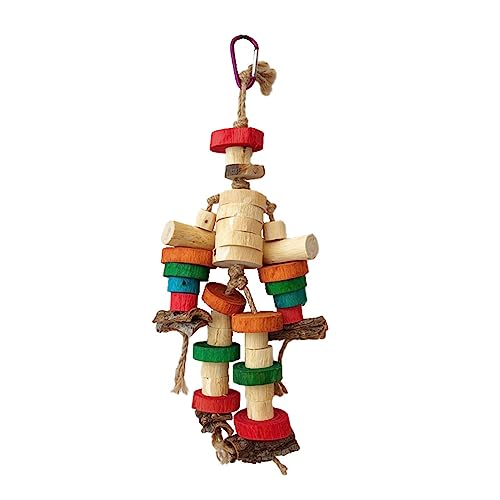 LUDAKE Vogelspielzeug Papageien Kauspielzeug Vogelkäfig Block Reißen Beißspielzeug Kleine Mittlere Vögel Käfig Puzzle für Lovebirds Conures von LUDAKE