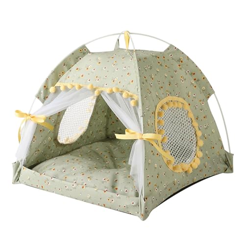 Pet Tipi Hundebett für Hunde Outdoor Camping Ruhezelt Tragbar Leicht Welpe Haustier Zelt Feuchtigkeitsfest von LUDAKE