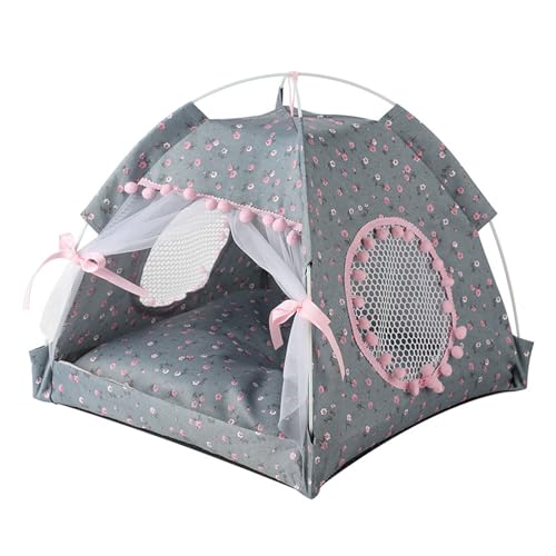 Pet Tipi Hundebett für Hunde Outdoor Camping Ruhezelt Tragbar Leicht Welpe Haustier Zelt Feuchtigkeitsfest von LUDAKE