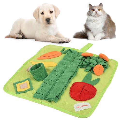 LUFTPETS Futtermatte für Hunde, interaktives Futterspiel für Langeweile, kleines Haustier-Puzzle-Spielzeug, Schnüffelunterlage Bett Nasenarbeit Fütterungsmatte (Schnüffelhund) von LUFTPETS