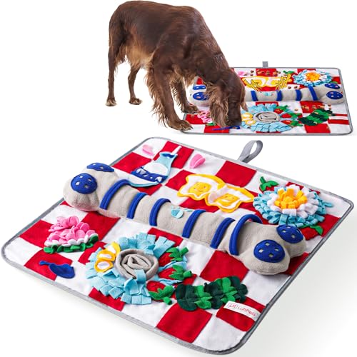 LUFTPETS Schnüffelmatte für Hunde Große Rasse Knochen), Quietschende Hundeanreicherung Spielzeug & Schnüffelmatte, hält Haustiere beschäftigt, verlangsamt das Füttern, Hunde-Puzzle-Spielzeug, von LUFTPETS