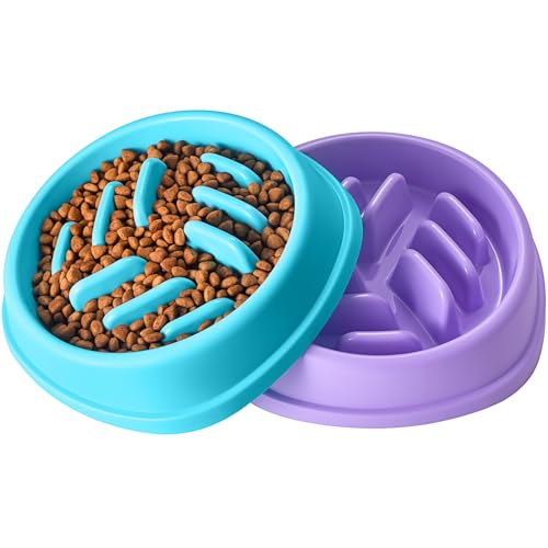 Anti Schling Napf Hund Hundenapf Langsame Fütterung Langsam Fressen Slow Feeder Dog Bowl, schlingnapf Hunde, napf Hund von LUKITO