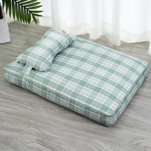 LULUMAIC Extra großes Hundebett, orthopädisches waschbares Hundebett mit abnehmbarem Bezug, für mittelgroße und große Hunde oder mehrere (C XL) von LULUMAIC