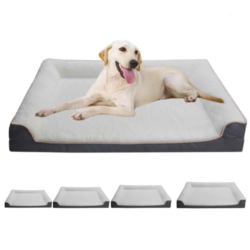 LULUMAIC Hundcouch, Hundebett waschbar, orthopädische Hundebetten mit abnehmbar von LULUMAIC