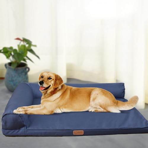 LULUMAIC Hundebett für extra große Hunde, Haustierbett L-förmige Couch mit wasserdicht von LULUMAIC