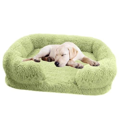 LULUMAIC Hundebett mit luxuriösem flauschigem, wasserdichtem Hundebett mit Nicht -Schlupfboden, orthopädischem Gedächtnisschaum Haustierbett, waschbarer unzerstörbarer Hundesofa für kleine, mittlere von LULUMAIC