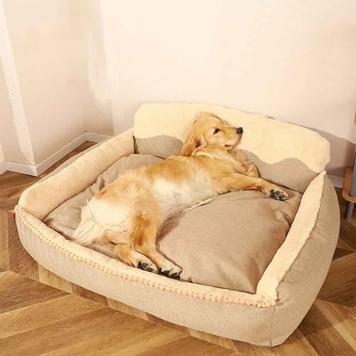 LULUMAIC Hundebetten, waschbarer Haustierkorb, bequemer Zwinger, weiches Haustierbett, Hundebett mit niedriger Front, Haustier -Wintersofa, Hundebetten für mittlere große Hunde, L. von LULUMAIC