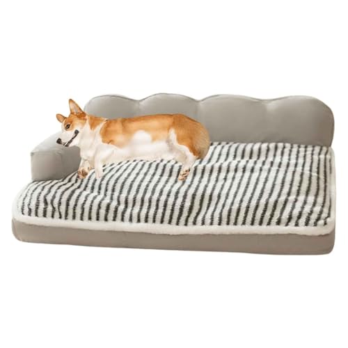 LULUMAIC Katzenbetten für Innenbetten, flauschig beruhigendes Haustierbett, Katzensofa, Hundesofa mit abnehmbar von LULUMAIC