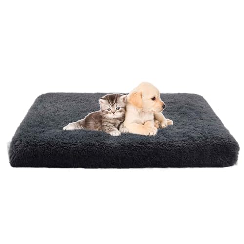 LULUMAIC Memory Foam Hundebett, orthopädisches Hundebett & Sofa, Flauschige Plüschhundmatratze mit Abnehmbarer waschbar von LULUMAIC