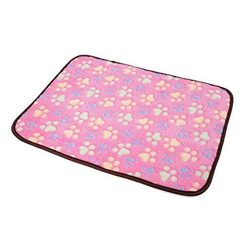 LULUMAIC Wende-Kühlmatte für Haustiere für Hunde und Katzen, kühles Eiskühler für Katzen und Welpen, Sommerschlafbett (Farbe: Rosa, Größe: XL) von LULUMAIC