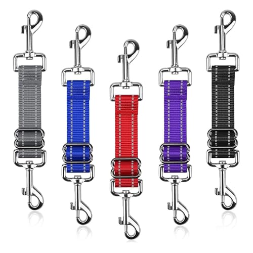 LUMINFLY 10 Hundehalsband-Clips, reflektierende Leinenverlängerungen mit Doppelhaken für Sicherheit bei Nacht, verstellbare sichere Anschlüsse LUMINFLY 10 Hundehalsband-Clips, reflektierende Leinenverlängerungen mit Doppelhaken für Sicherheit bei Nacht, verstellbare sichere Anschlüsse von LUMINFLY