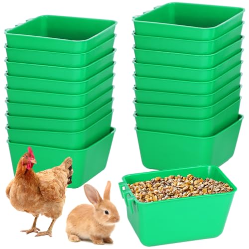 LUMINFLY 20 Stück 473 ml Kunststoff-Käfigbecher für Vögel, Tauben, Hühner, Hasen, Papageien, Hähne und mehr LUMINFLY 20 Stück 473 ml Kunststoff-Käfigbecher für Vögel, Tauben, Hühner, Hasen, Papageien, Hähne und mehr von LUMINFLY
