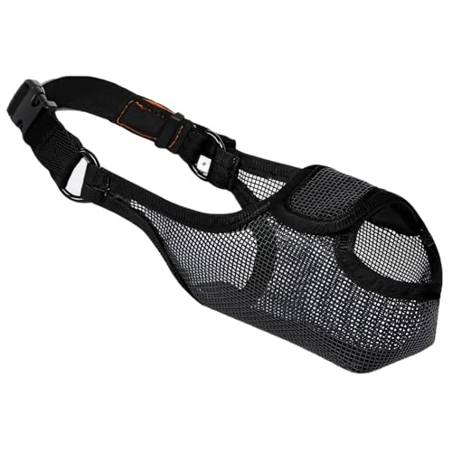 LUMINFLY Maulkorb für Hunde zur Beißprävention, verstellbares atmungsaktives Netz, passend für Nasenumfang 22–24 cm, 6 cm Nasenlänge LUMINFLY Maulkorb für Hunde zur Beißprävention, verstellbares atmungsaktives Netz, passend für Nasenumfang 22–24 cm, 6 cm Nasenlänge von LUMINFLY