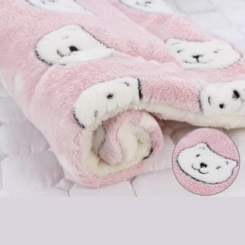 LUNYY 1 Stücke Flanell Haustier Matte DREI Schicht Haustier Bett Herbst Winter Warme Weiche Fleece Haustier Katze Hund Decke Haustier rutschfeste Kissen Heimtierbedarf von LUNYY