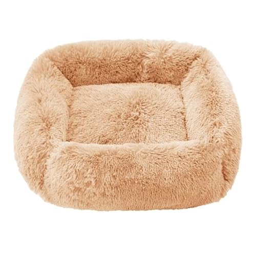 LUNYY Hundebett Isomatte Winter Katzenbett Quadratische Kuschelbetten Weiches, Flauschiges Plüsch-Welpenkissen für kleine, mittelgroße Hunde und Katzen von LUNYY