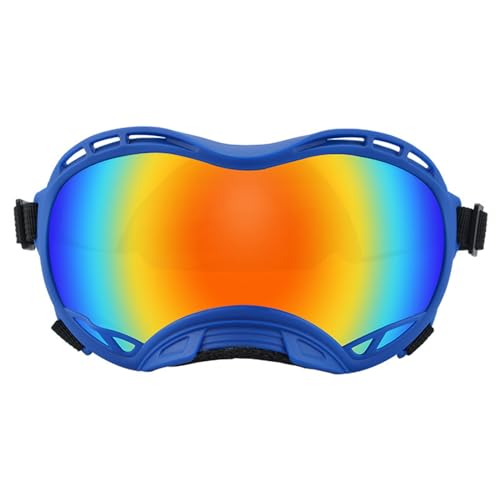 Haustier Sonnenbrille mit UV Schutz für mittelgroße oder große Hunde für den nördlichen Bereich mit verstellbarem Riemen für Outdoor Sportarten von LUOFANG