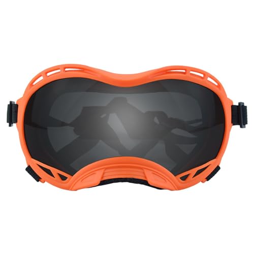 LUOFANG Haustier Sonnenbrille mit UV Schutz für mittelgroße oder große Hunde für den nördlichen Bereich mit verstellbarem Riemen für Outdoor Sportarten von LUOFANG